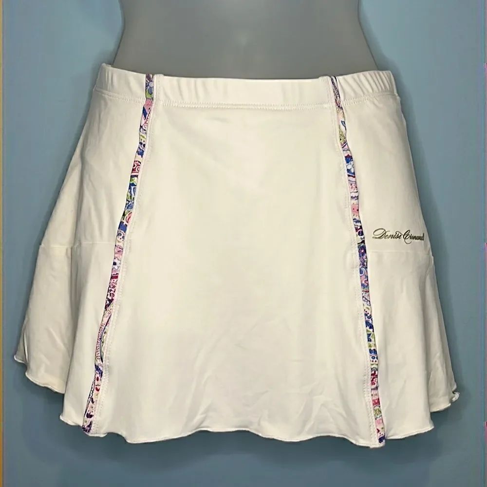 Denise Cronwall Skirt Skort Tennis Golf Pickleball Floral White Athleisure